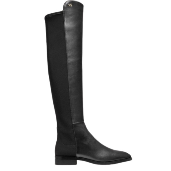 Stuart Weitzman Shoes - NWOB Stuart Weitzman Black Keelan City Leather and Neoprene Knee Boots - Sz 8